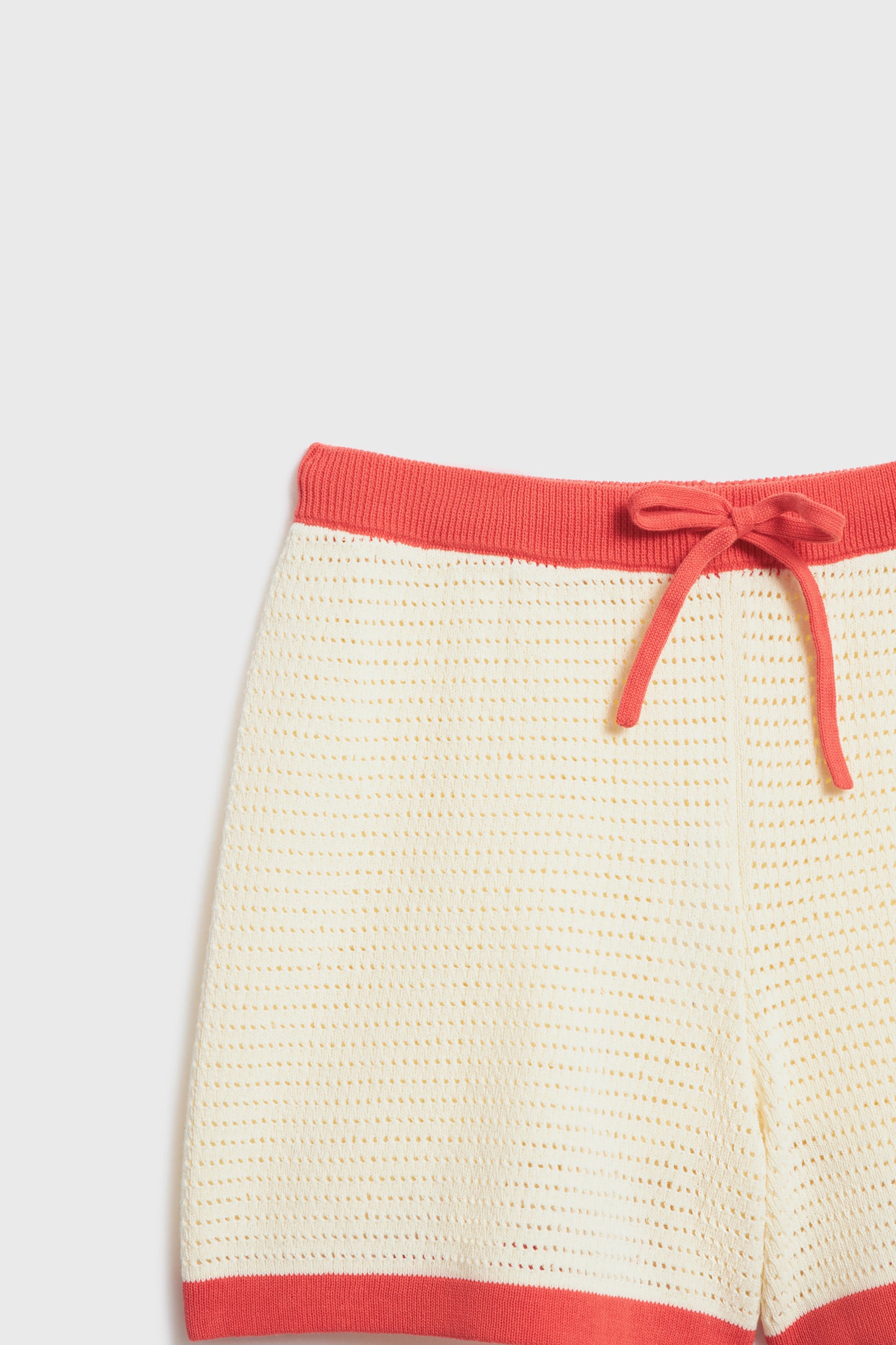CONTRAST COTTON SHORTS
