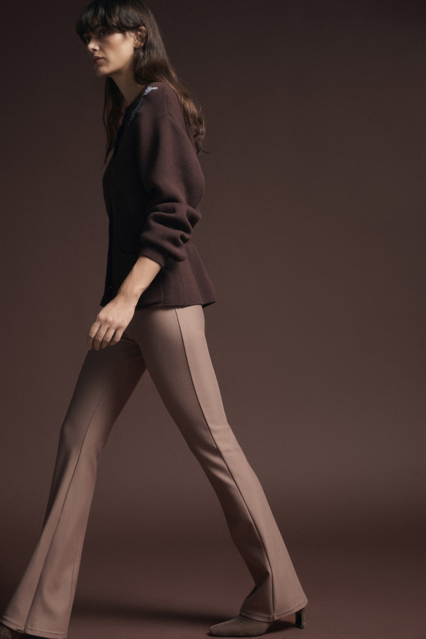 EMBROIDERY-DETAIL COTTON CARDIGAN