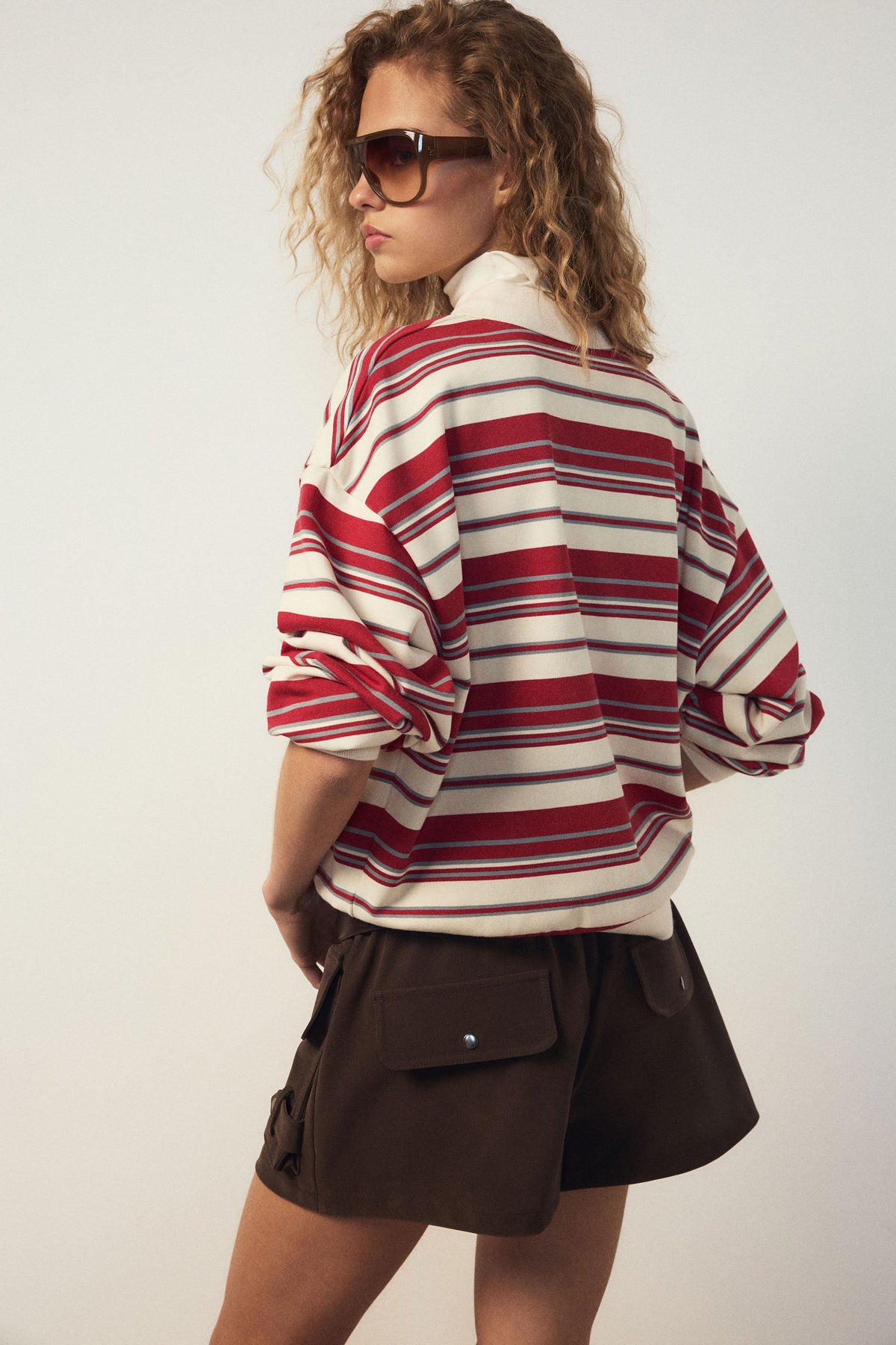 BEIGE/RED