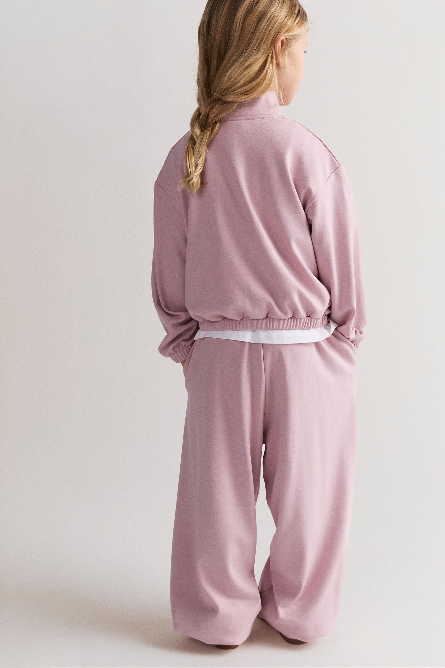 BRUSHED FINE-KNIT JOGGERS