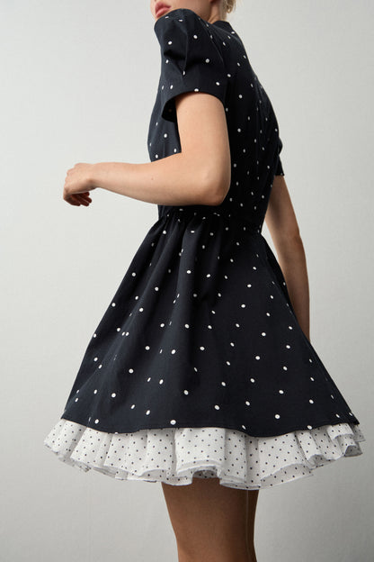 RUFFLED MINI DRESS