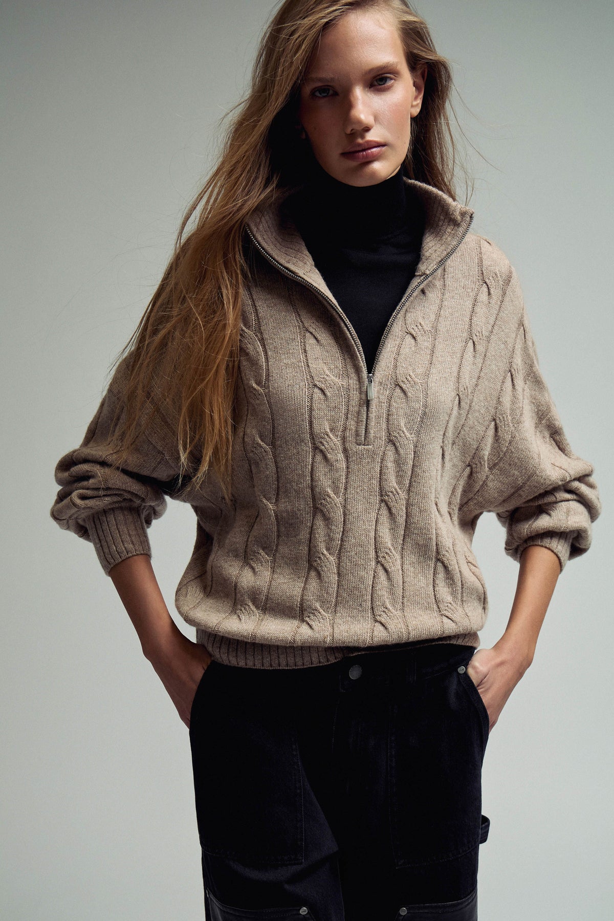 GREY BEIGE MELANGE