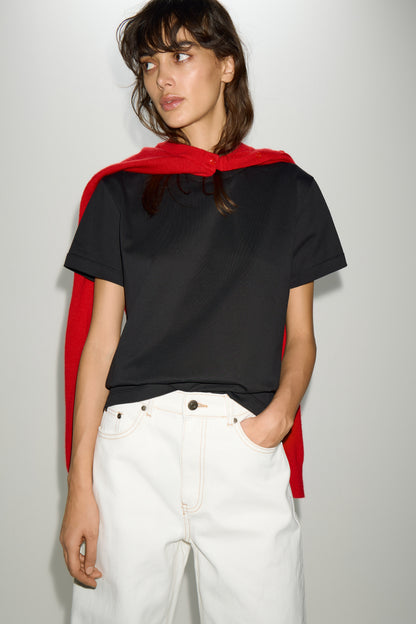 BASIC COTTON T-SHIRT - LIMÉ