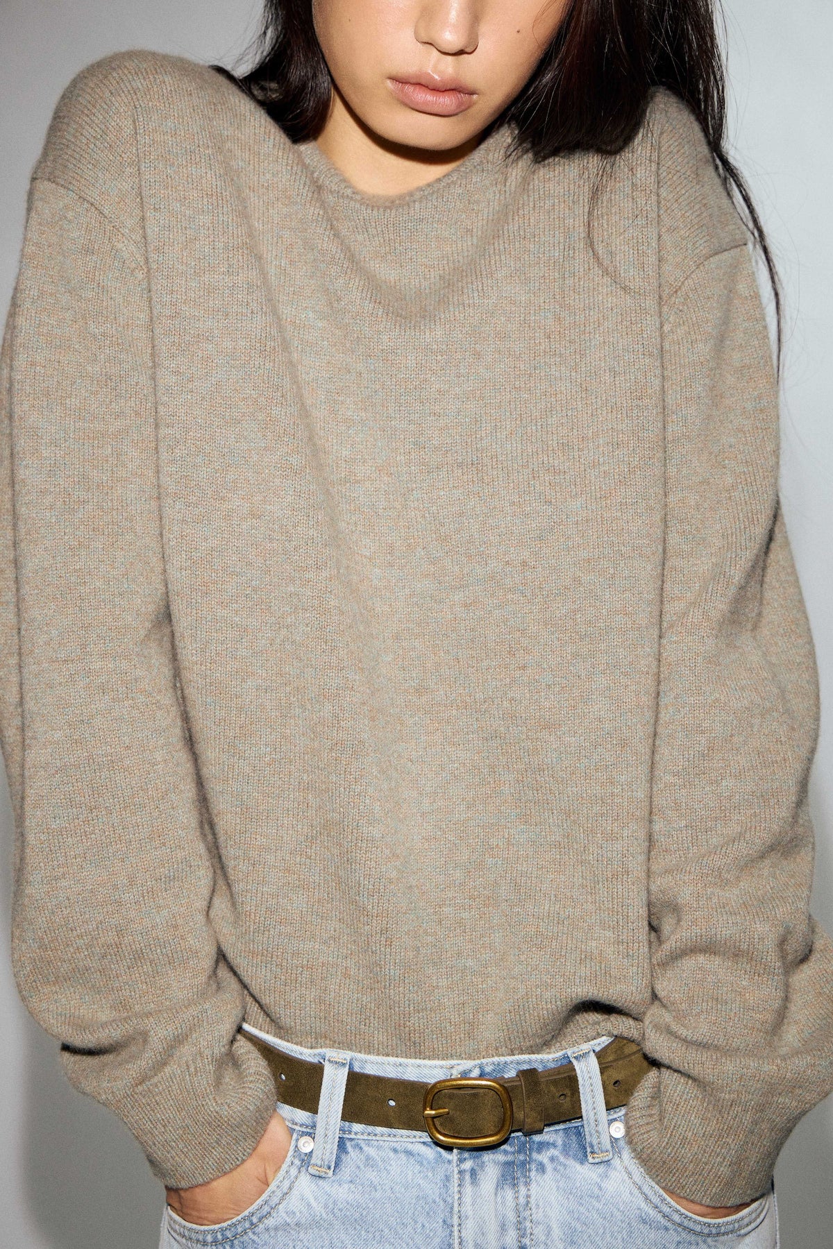 GRAY-GREEN MELANGE