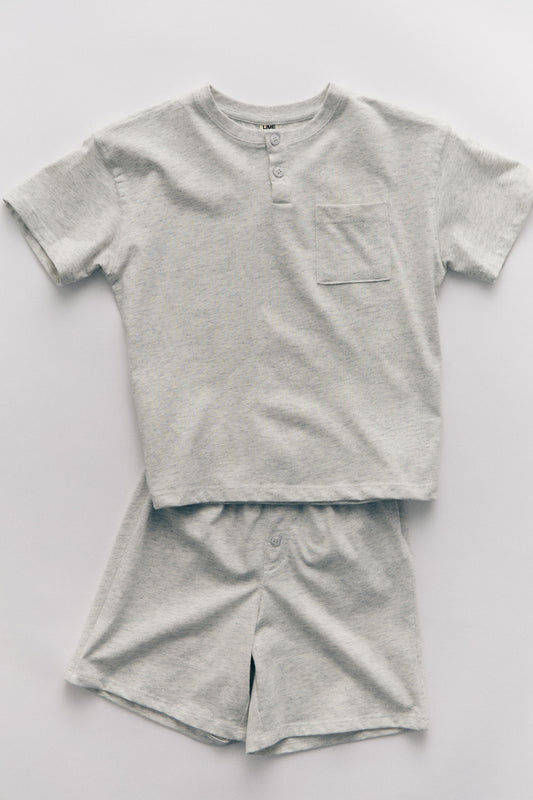 LIGHT GREY MELANGE