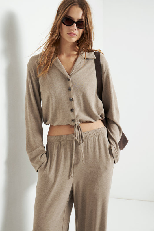 GREY BEIGE MELANGE